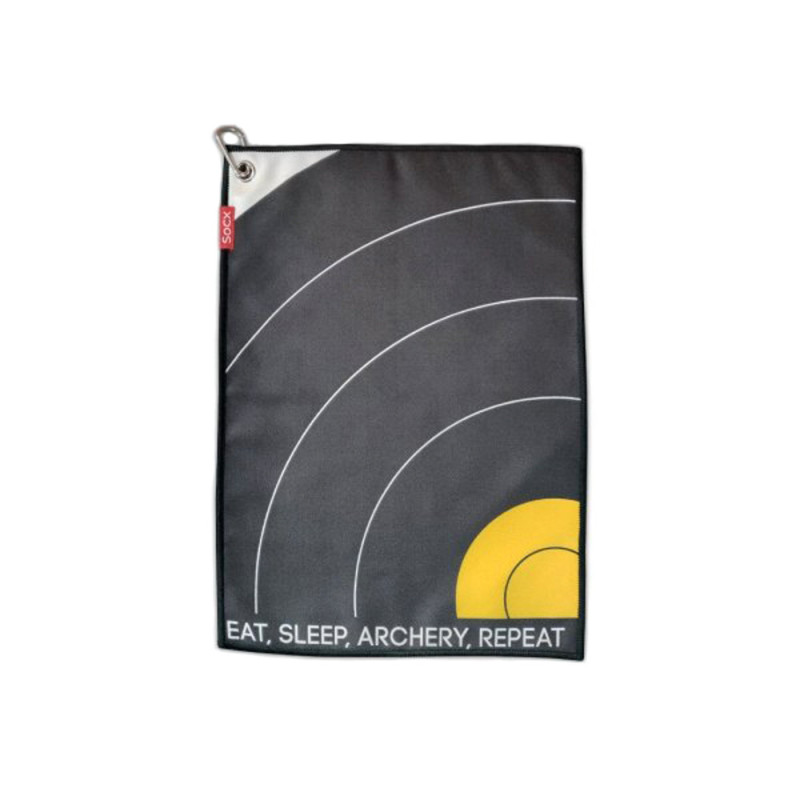 Serviette Socx eat sleep archery repeat (motif field) - 13380 - Archerie.fr