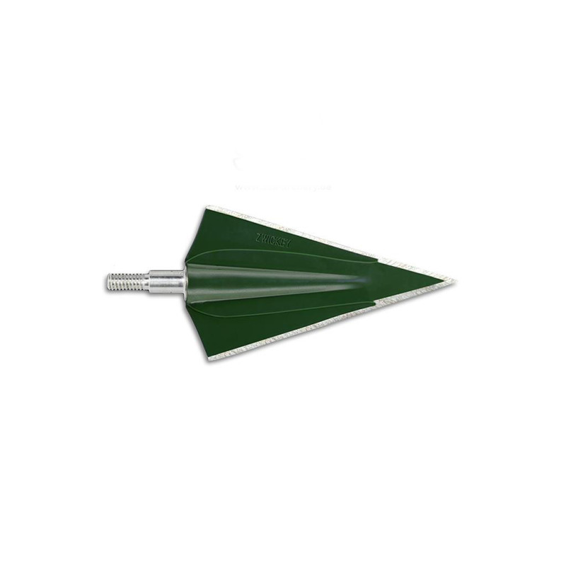 Lot de 3 pointes de chasse Zwickey Delta à lames fixes - 14250 - Archerie.fr