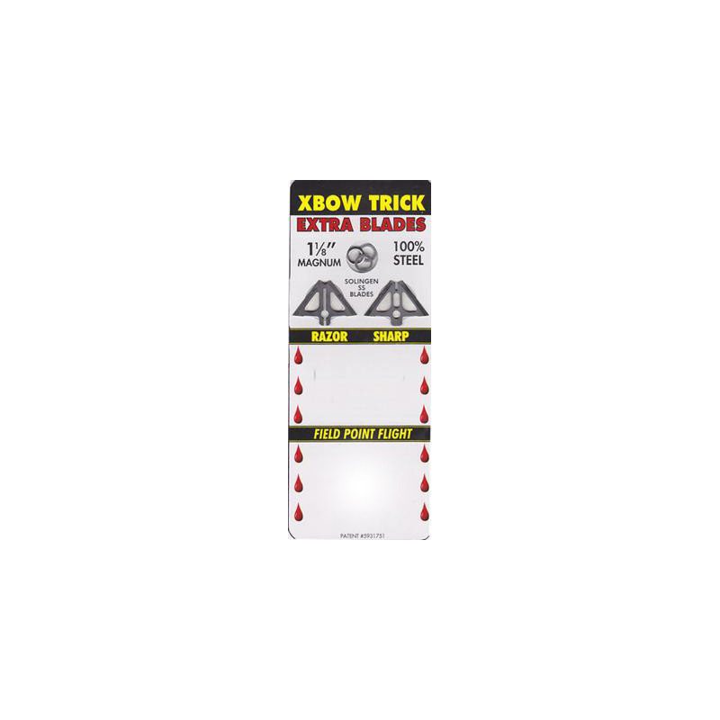 Lames de rechange pour pointes de chasse Slick Trick Xtrick - 14292 - Archerie.fr