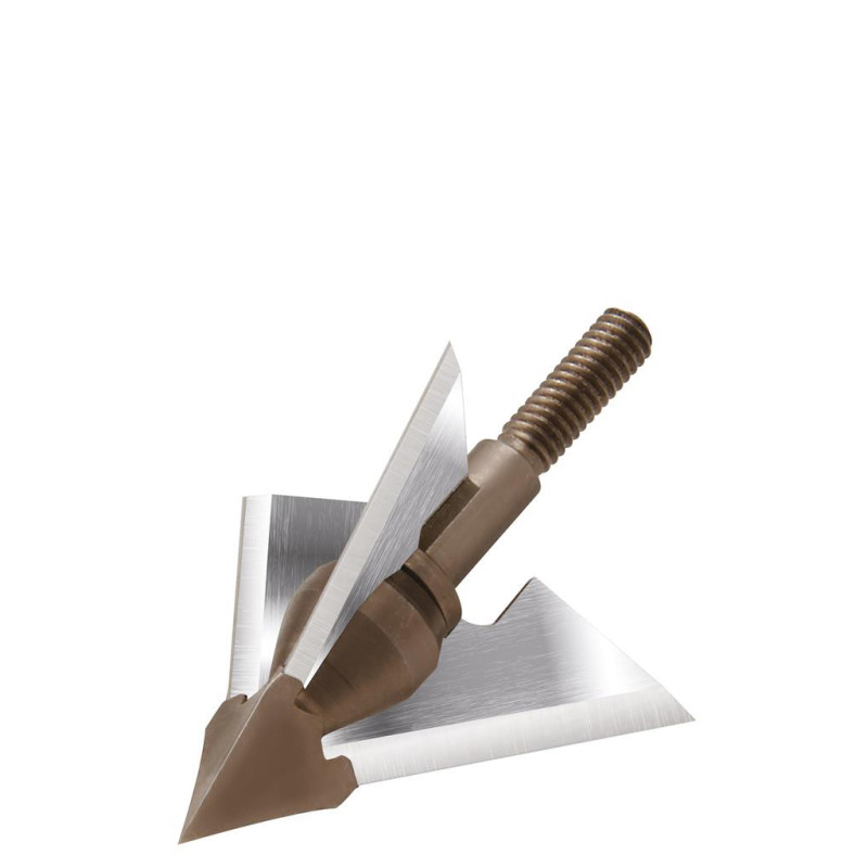 Lot de 3 pointes de chasse à lame fixe QAD Deep 6 Exodus - 14296 - Archerie.fr