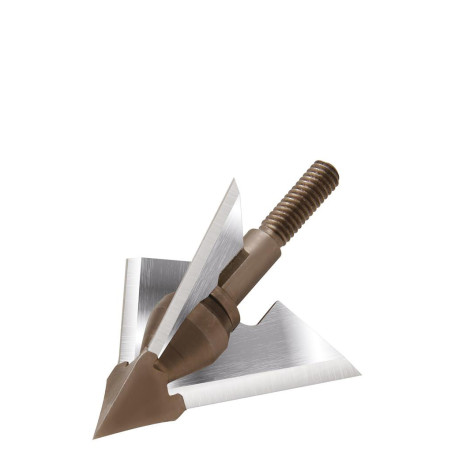 Lot de 3 pointes de chasse à lame fixe QAD Deep 6 Exodus - 14296 - Archerie.fr