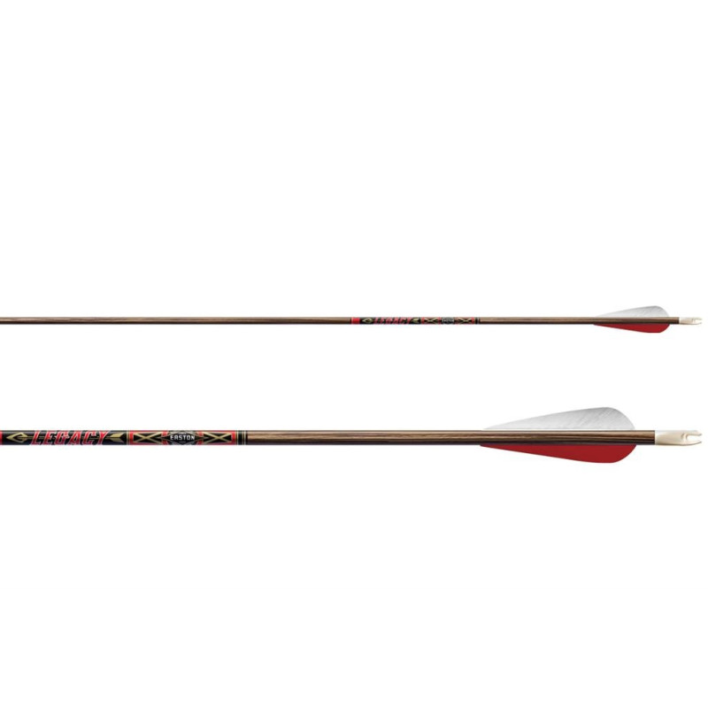 Lot de 12 flèches en aluminium Easton New XX75 Legacy avec plumes 5 pouces