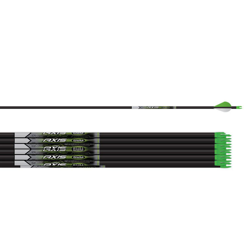 Flèches Easton Axis 5 mm en carbone - 14630 - Archerie.fr