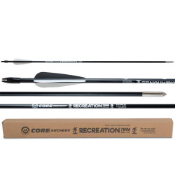 Lot de 25 flèches Core Recreation 7mm en fibre de verre - 14676 - Archerie.fr