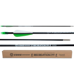 Lot de 25 flèches Core Recreation 7mm en fibre de verre | Archerie.fr