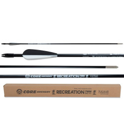 Lot de 25 flèches Core Recreation 7mm en fibre de verre | Archerie.fr