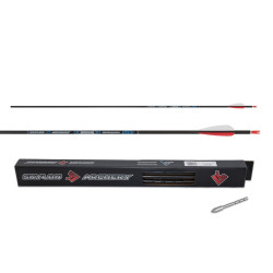 Lot de 12 flèches Skylon Radius 4,2 mm en carbone | Archerie.fr