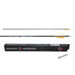 Lot de 12 flèches Skylon Radius 4,2 mm en carbone | Archerie.fr