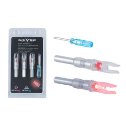Lot de 3 encoches lumineuses Buck Trail pour tubes S-Size - 17290 - Archerie.fr