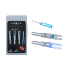 Lot de 3 encoches lumineuses Buck Trail pour tubes S-Size | Archerie.fr