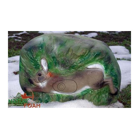 Bloc de cible 3D Natur Foam avec lapin