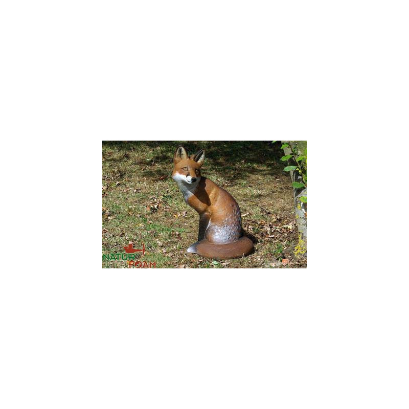 Cible 3D Natur Foam renard assis - 19979 - Archerie.fr