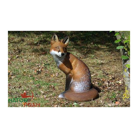 Cible 3D Natur Foam renard assis - 19979 - Archerie.fr