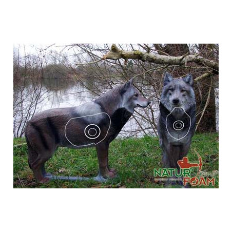 Cible 3D Natur Foam loup se tenant debout - 20011 - Archerie.fr