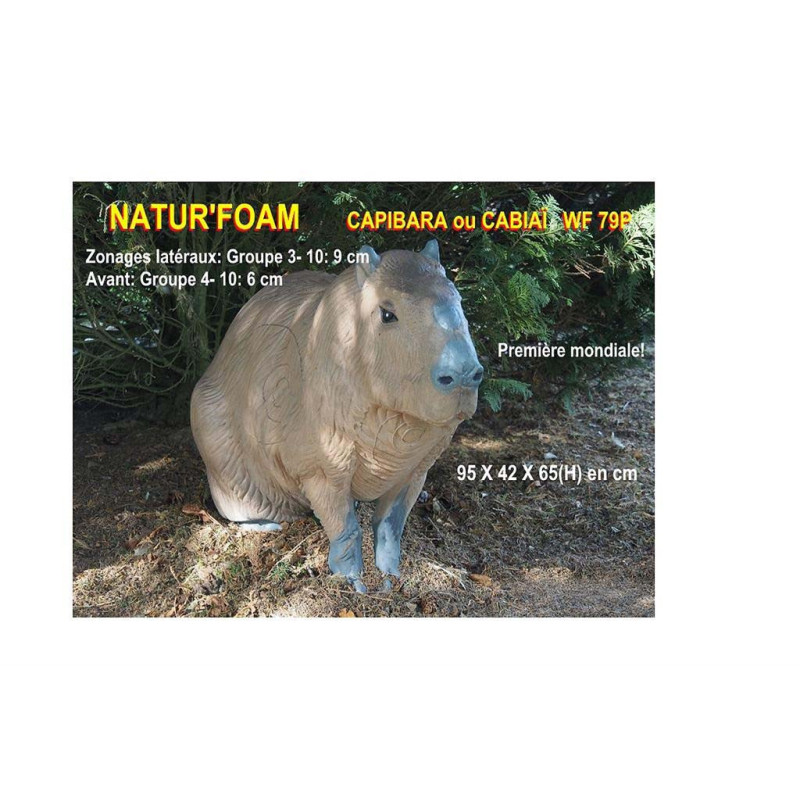 Cible 3D Natur Foam capybara - 20041 - Archerie.fr