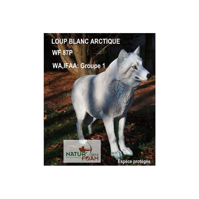 Cible 3D Natur Foam loup blanc arctique