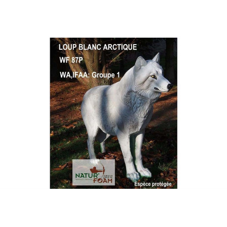 Cible 3D Natur Foam loup blanc arctique