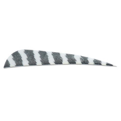 Lot de 24 plumes rondes Skylon 4 pouces RW à rayures - 22175 - Archerie.fr
