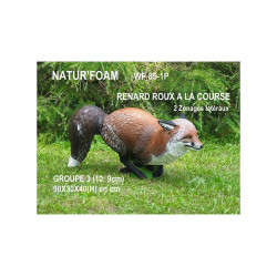 Cible 3D Natur Foam renard qui court - 23875 - Archerie.fr