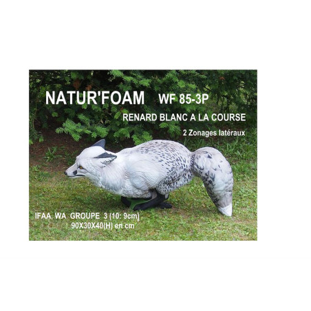 Cible 3D Natur Foam renard qui court - 23877 - Archerie.fr