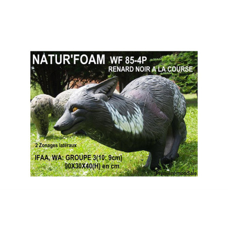 Cible 3D Natur Foam renard qui court - 23878 - Archerie.fr