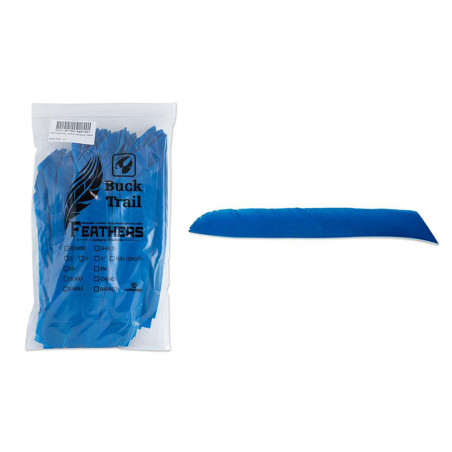 Lot de 100 plumes Buck Trail RW pleine longueur couleur unie - 24315 - Archerie.fr