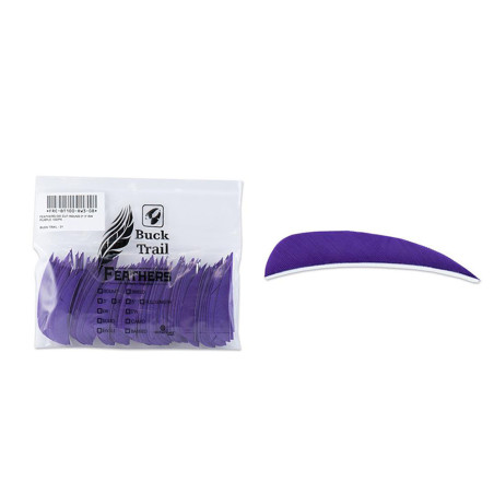 Lot de 100 plumes paraboliques Buck Trail RW 3 pouces couleur unie - 24345 - Archerie.fr
