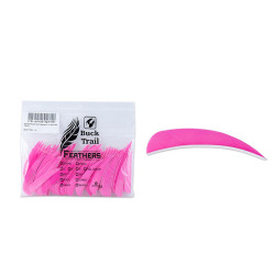 Lot de 100 plumes paraboliques Buck Trail RW 3 pouces couleur unie - 24346 - Archerie.fr