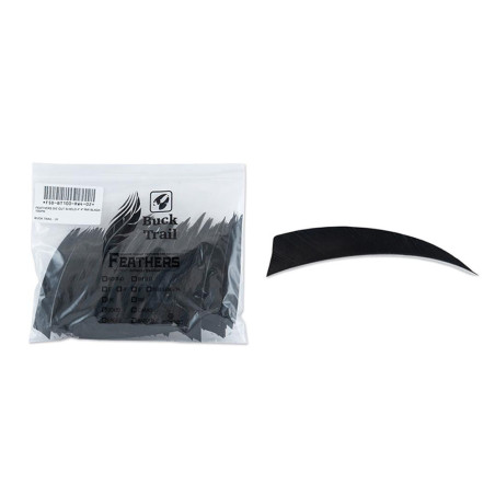 Lot de 100 plumes shield Buck Trail RW 4 pouces couleur unie - 24431 - Archerie.fr
