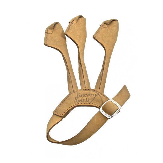 Longbowmaker Gant De Tir à L'Arc 3 Doigts En Cuir De Vache – Protection Confortable Droite Et Gauche, Tailles S/M/L/XL