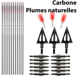 Pack de chasse + 12 flèches Skylon Frontier 6.2 - 31621 - Archerie.fr