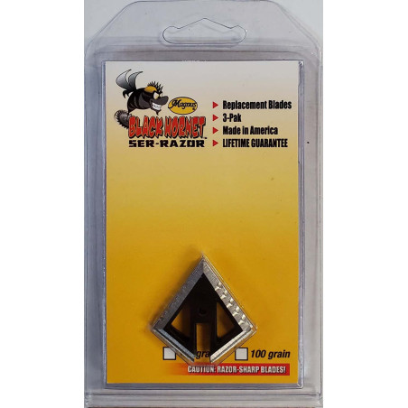 Lot de 3 lames de rechange pour pointes de chasse Magnus Hornet - 32218 - Archerie.fr