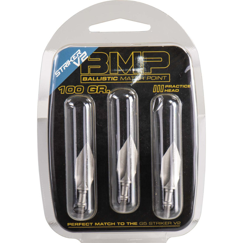 Lot de 3 pointes d'entrainement G5 Striker V2 - 32370 - Archerie.fr