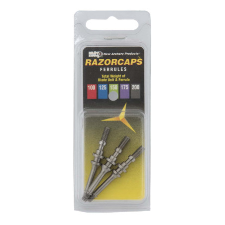 Lot de 3 tiges de rechange pour pointes de chasse NAP Razorcaps - 32394 - Archerie.fr