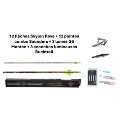 Pack de flèches de chasse 6.2 plumes en plastique - 41029 - Archerie.fr
