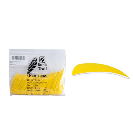 Lot de 100 plumes paraboliques Buck Trail LW 3 pouces couleur unie | Archerie.fr | Archerie.fr