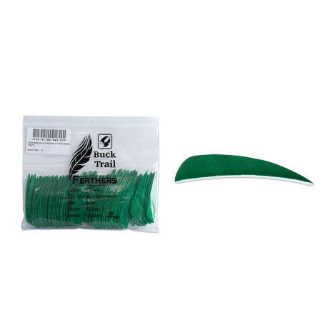 Lot de 100 plumes paraboliques Buck Trail LW 3 pouces couleur unie | Archerie.fr | Archerie.fr
