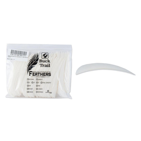 Lot de 100 plumes paraboliques Buck Trail LW 5 pouces couleur unie | Archerie.fr