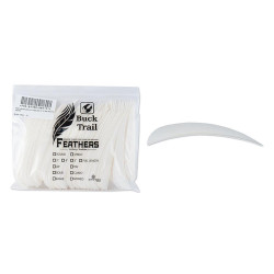 Lot de 100 plumes paraboliques Buck Trail LW 5 pouces couleur unie | Archerie.fr
