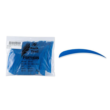 Lot de 100 plumes paraboliques Buck Trail LW 5 pouces couleur unie | Archerie.fr