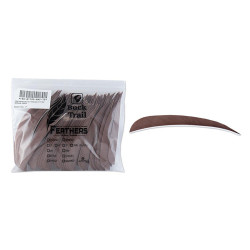 Lot de 100 plumes paraboliques Buck Trail LW 5 pouces couleur unie | Archerie.fr
