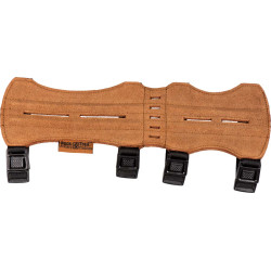 Protège-bras Buck Trail en cuir sauvage Double Pecan traditionnel