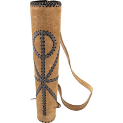 Carquois Buck Trail Traditionnel en Cuir Marron Ambidextre 53cm Infinity