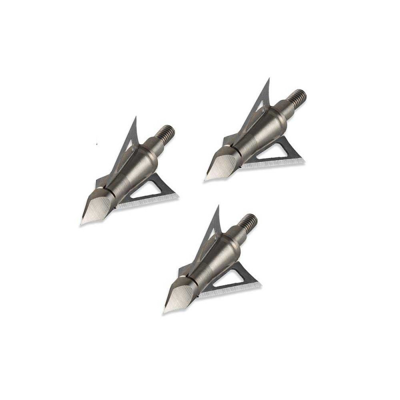 3 Pointes de chasse Power-Cut 150 gr à 3 lames - 4524 - Hattila