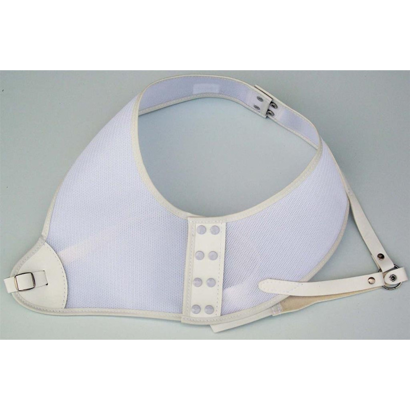 Plastron Gompy BB4 taille S gaucher blanc