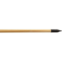 12 Flèches en Bois Débutant Buck Trail, Bois d'Épicéa 11/32, 30", Plumes 4", Encoche, Pointe Acier 100gr