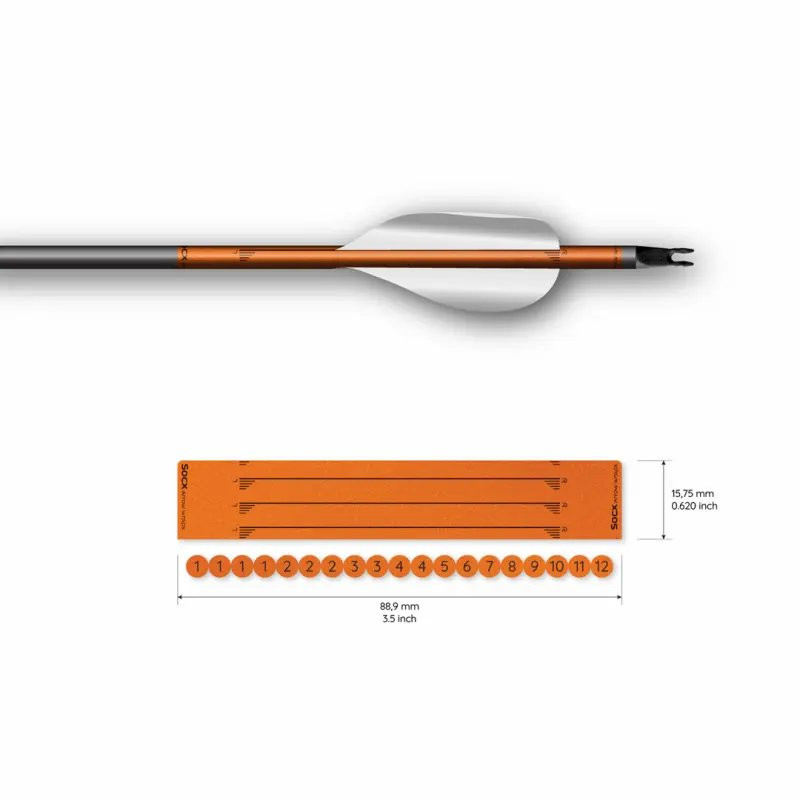 Wrap Socx For Spin Vanes Easton X10 Solid Retro-Reflective