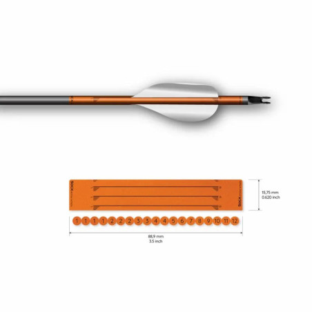 Wrap Socx For Spin Vanes Easton X10 Solid Retro-Reflective