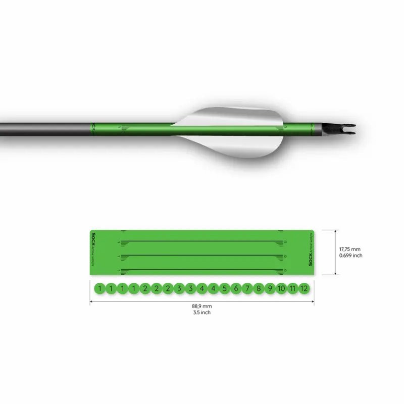 Wrap Socx Spin Vanes Easton ACE Solid Fluo