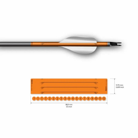 Wrap Socx Spin Vanes Easton ACE Solid Fluo